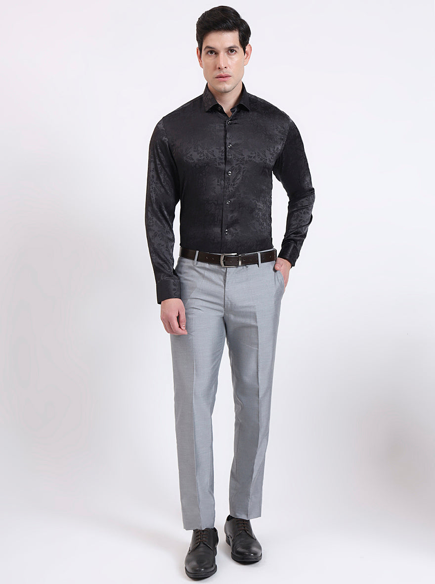 Brown Solid Slim Fit Party Wear Shirt | Wyre