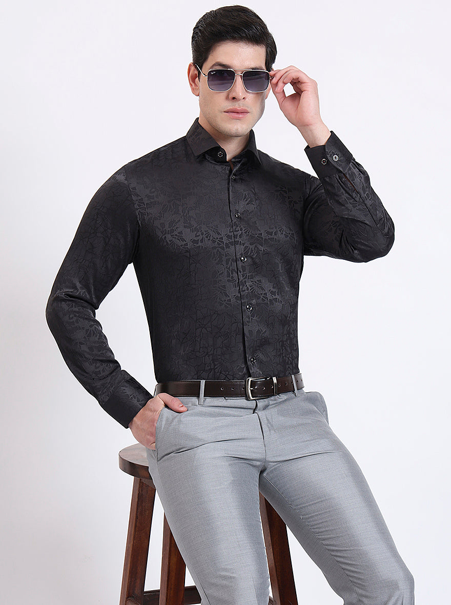 Brown Solid Slim Fit Party Wear Shirt | Wyre