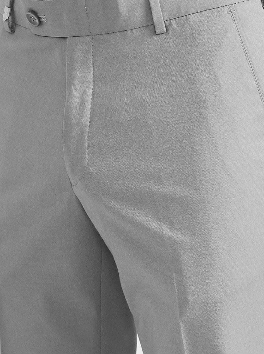 Blue & Maroon Solid Slim Fit Formal Trouser | JB Studio