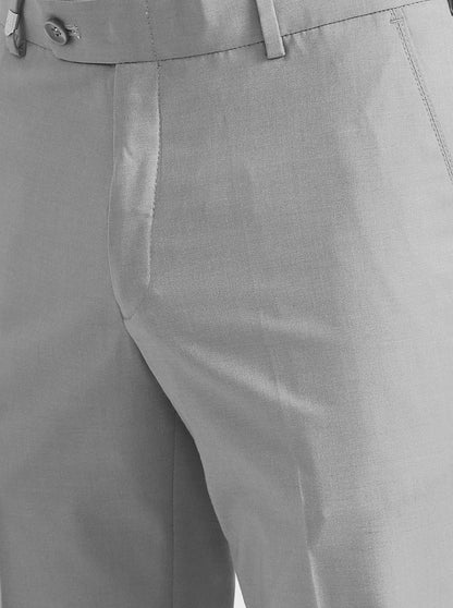Blue & Maroon Solid Slim Fit Formal Trouser | JB Studio
