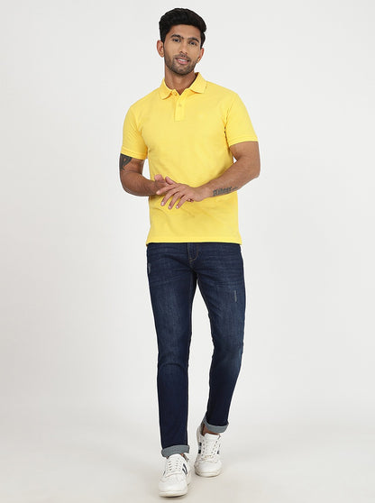 Navy Blue Washed Slim Fit Jeans | JadeBlue