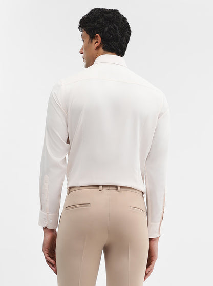 Baby Pink Solid Slim Fit Formal Shirt | Greenfibre