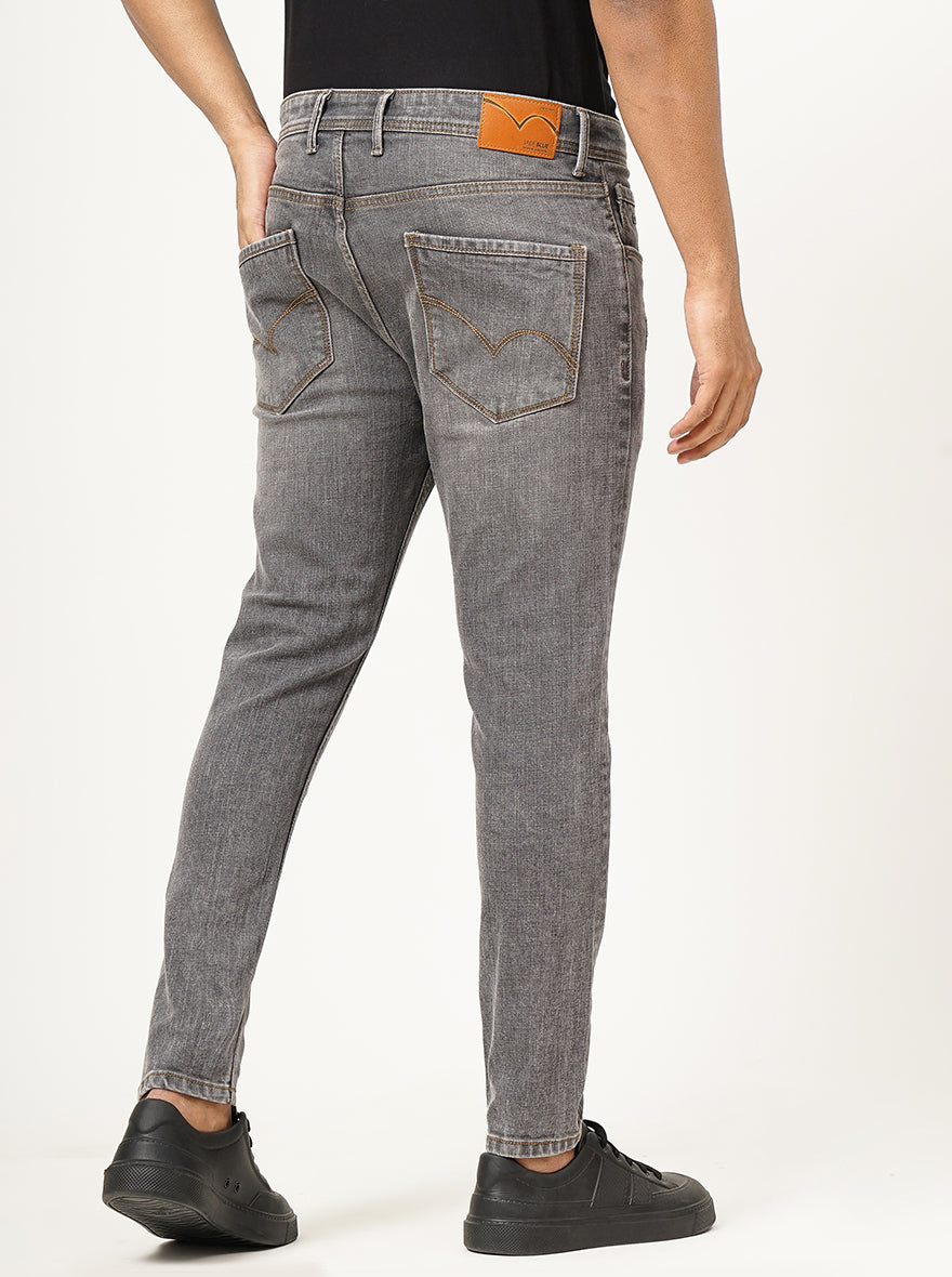 Grey Washed Rider Fit Jeans | JadeBlue