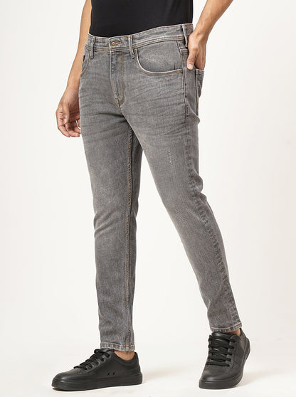 Grey Washed Rider Fit Jeans | JadeBlue