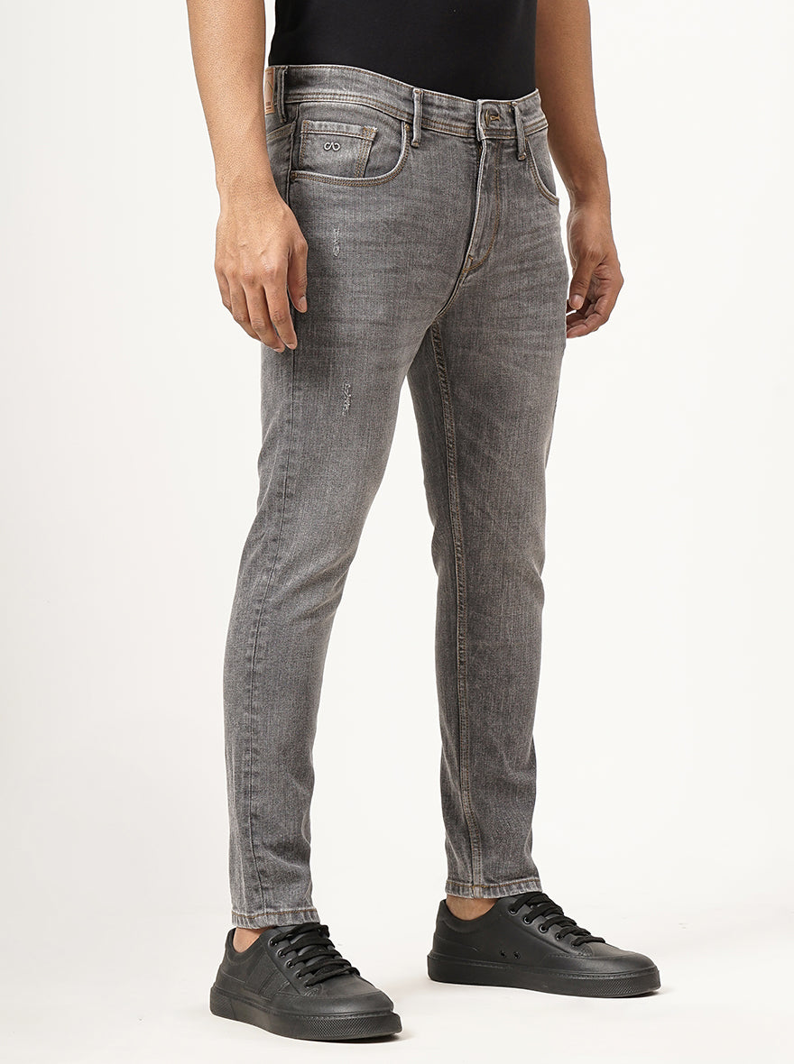 Grey Washed Rider Fit Jeans | JadeBlue
