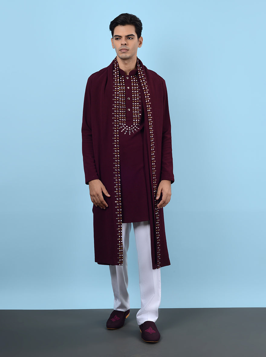 Wine Kurta Pajama | TULA