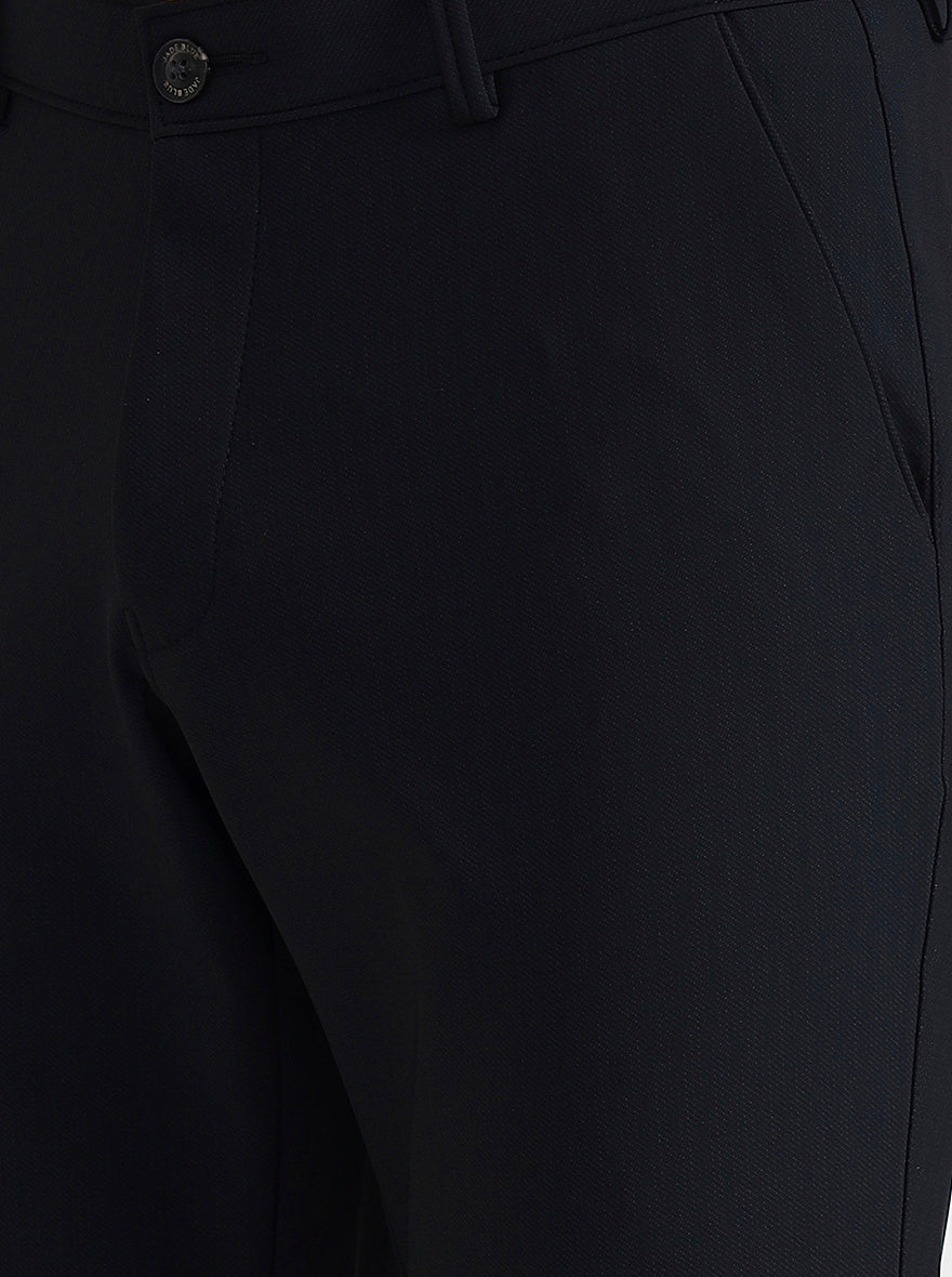 Black Printed Slim Fit Club Wear Trouser | Wyre