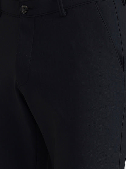Black Printed Slim Fit Club Wear Trouser | Wyre