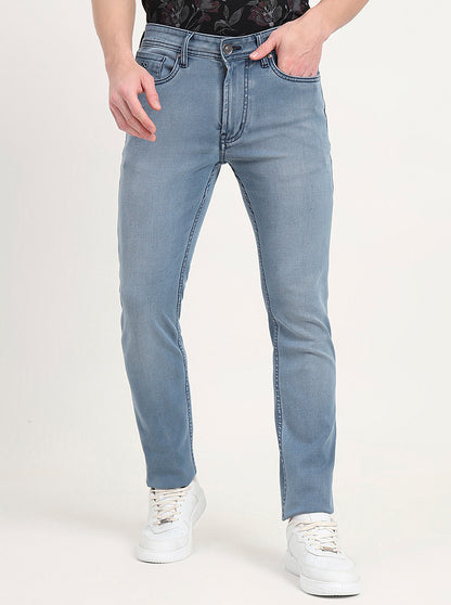 Ice Blue Washed Slim Fit Jeans | JadeBlue