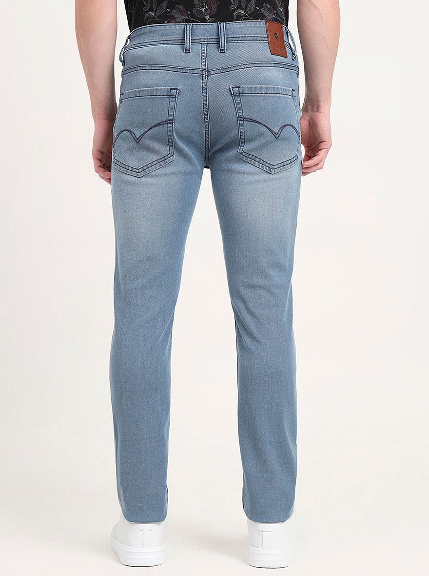 Ice Blue Washed Slim Fit Jeans | JadeBlue