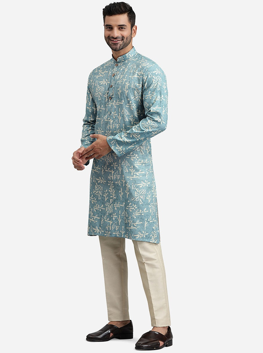 Ice Blue Kurta | The Kurta Company