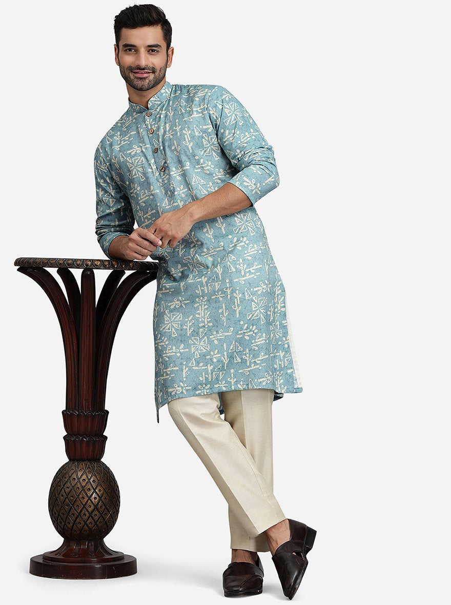 Ice Blue Kurta | The Kurta Company