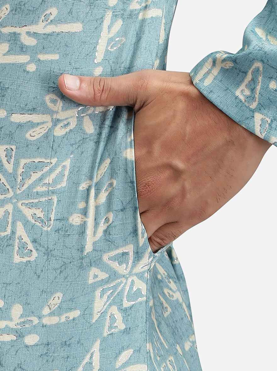 Ice Blue Kurta | The Kurta Company