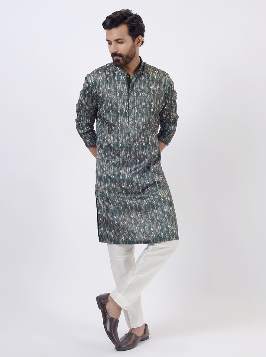 Bottle Green Kurta Pajama | Azania