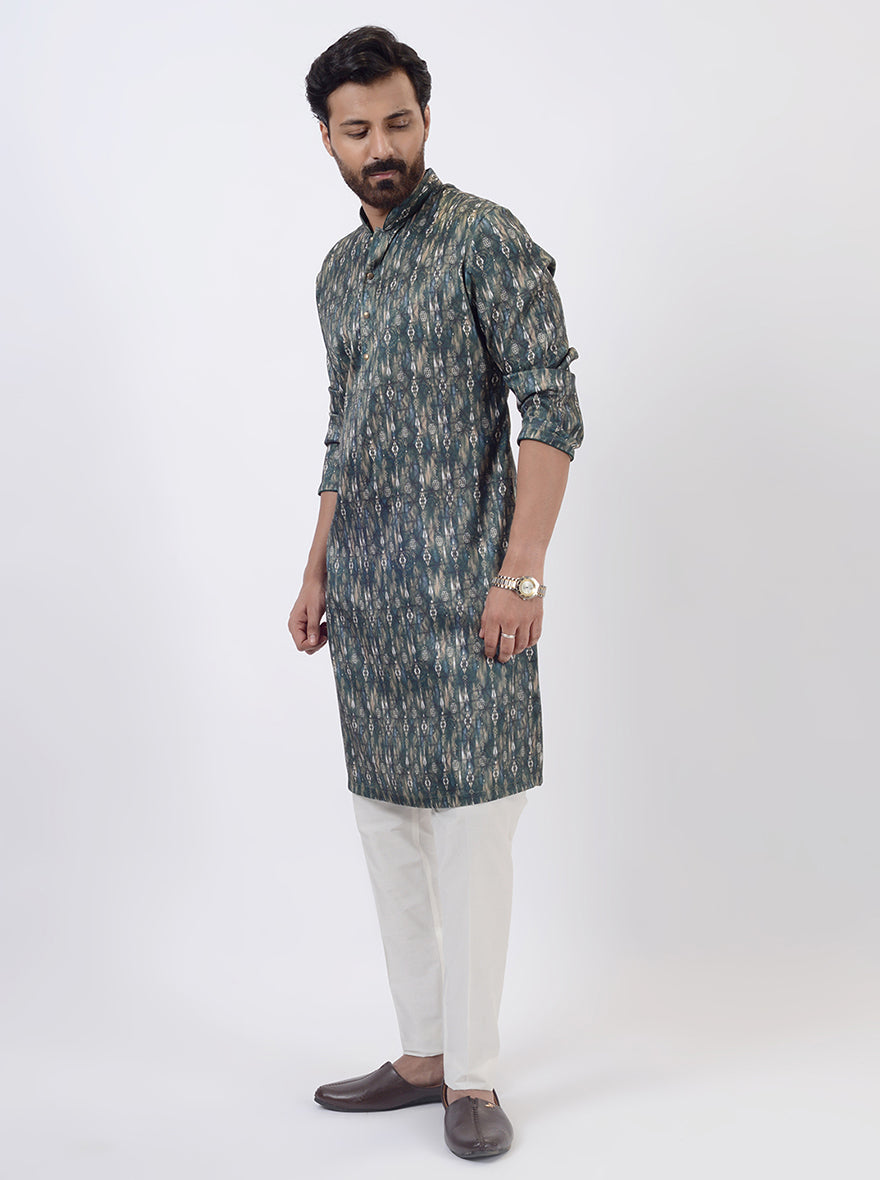 Bottle Green Kurta Pajama | Azania