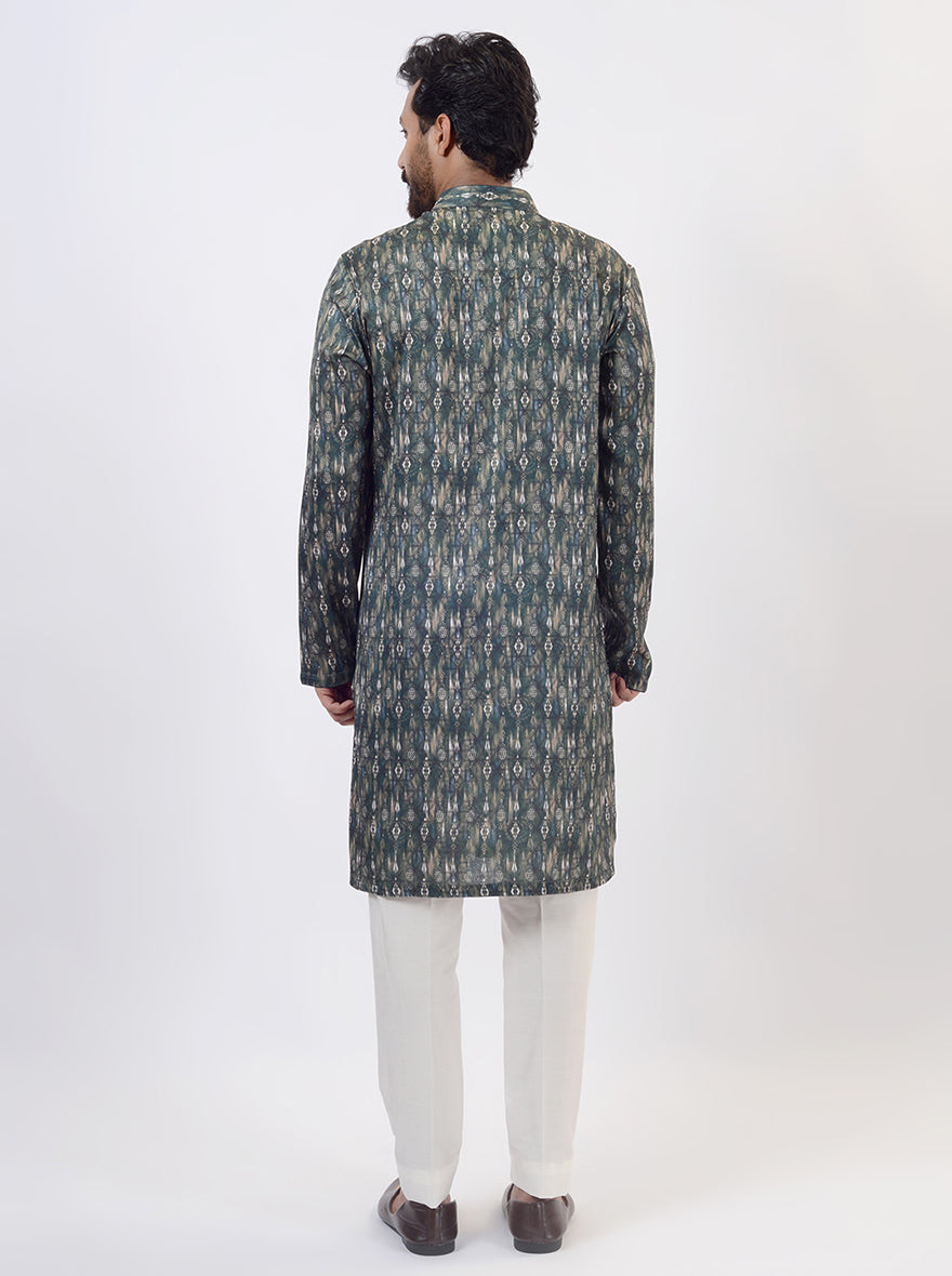 Bottle Green Kurta Pajama | Azania