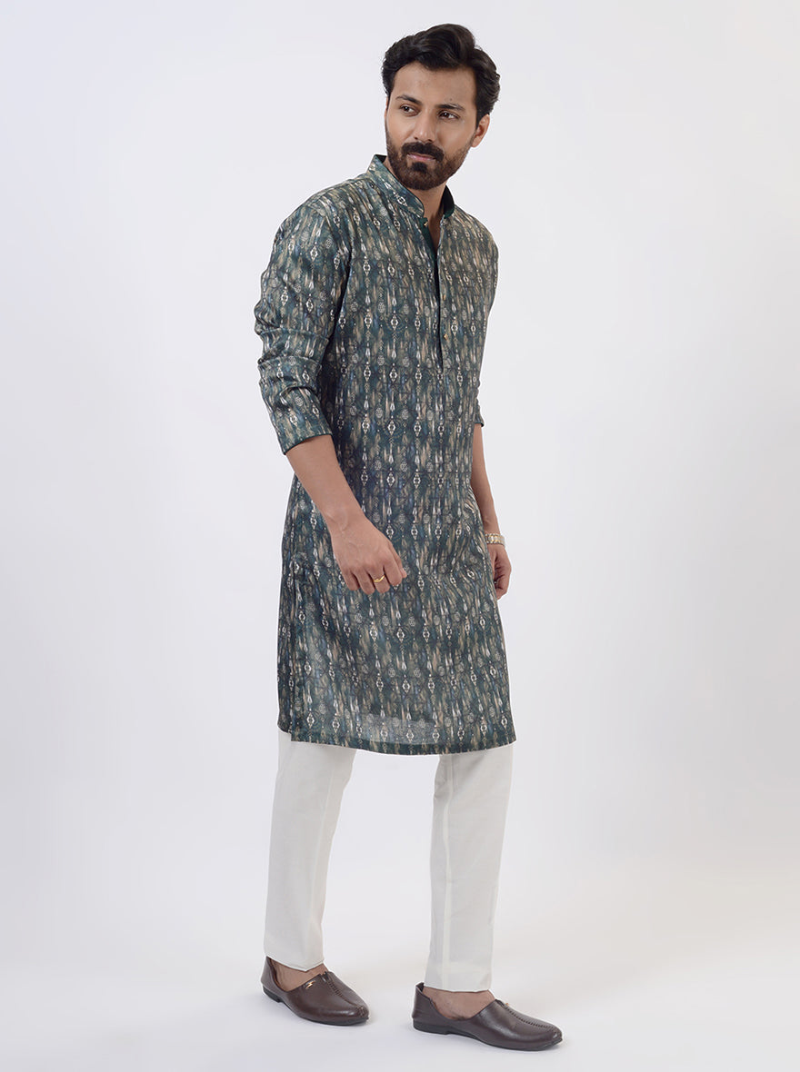 Bottle Green Kurta Pajama | Azania