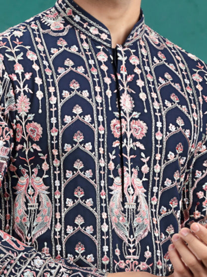 Black Embroidered Kurta Pajama | TULA