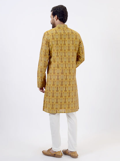 Mustard Yellow Kurta Pajama | Azania