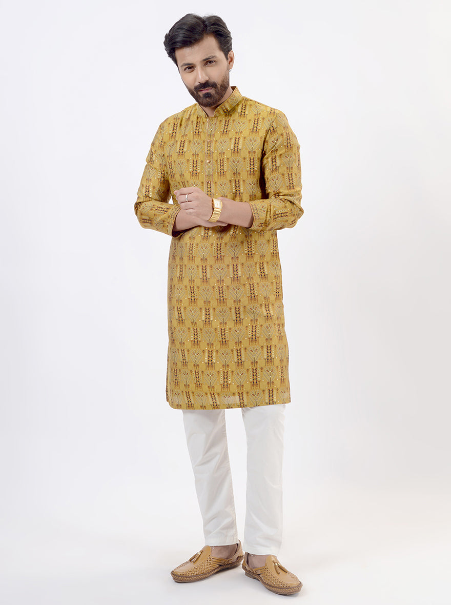 Mustard Yellow Kurta Pajama | Azania