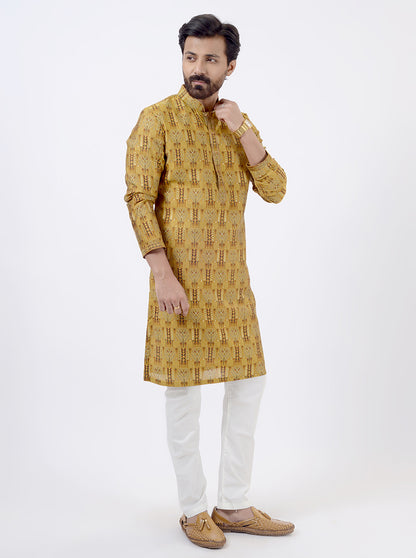 Mustard Yellow Kurta Pajama | Azania