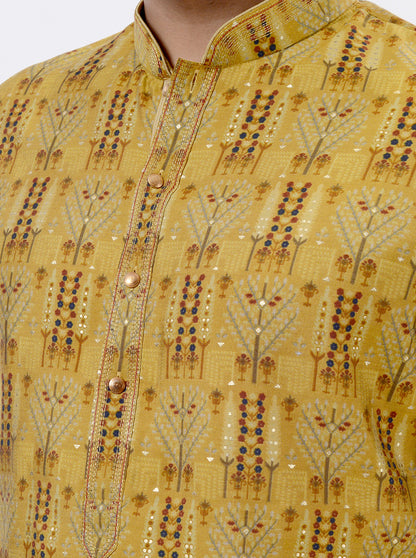 Mustard Yellow Kurta Pajama | Azania