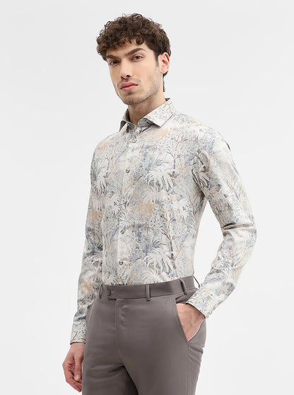Multicolor Printed Slim Fit Party Wear Shirt | Wyre