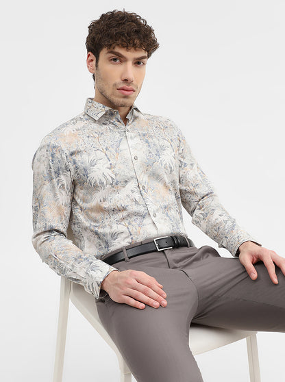 Multicolor Printed Slim Fit Party Wear Shirt | Wyre