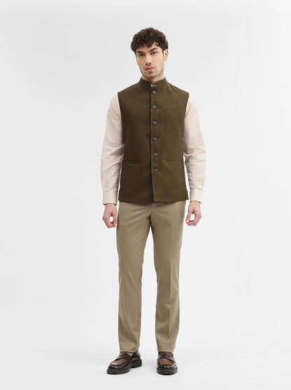 Mouse Solid Regular Fit Modi Jacket | JadeBlue