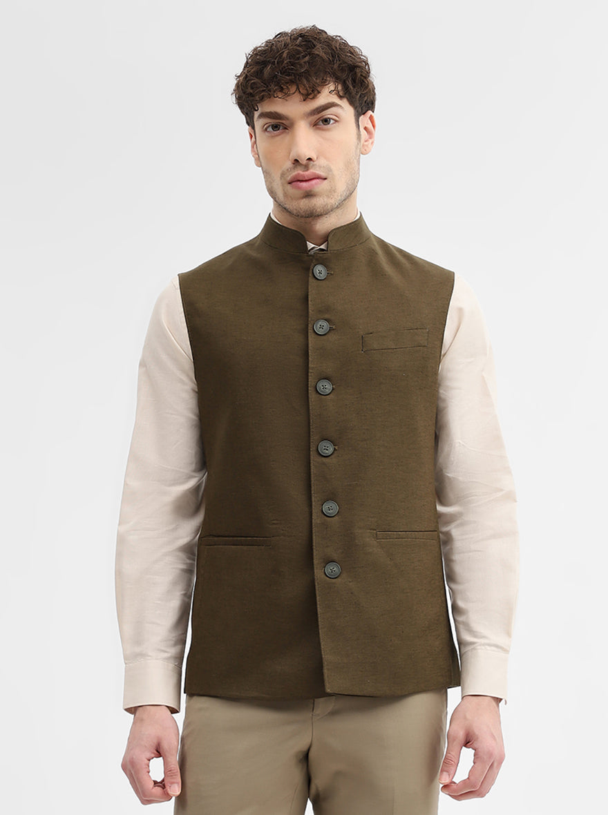 Mouse Solid Regular Fit Modi Jacket | JadeBlue