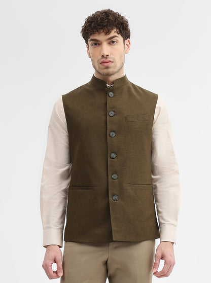 Mouse Solid Regular Fit Modi Jacket | JadeBlue