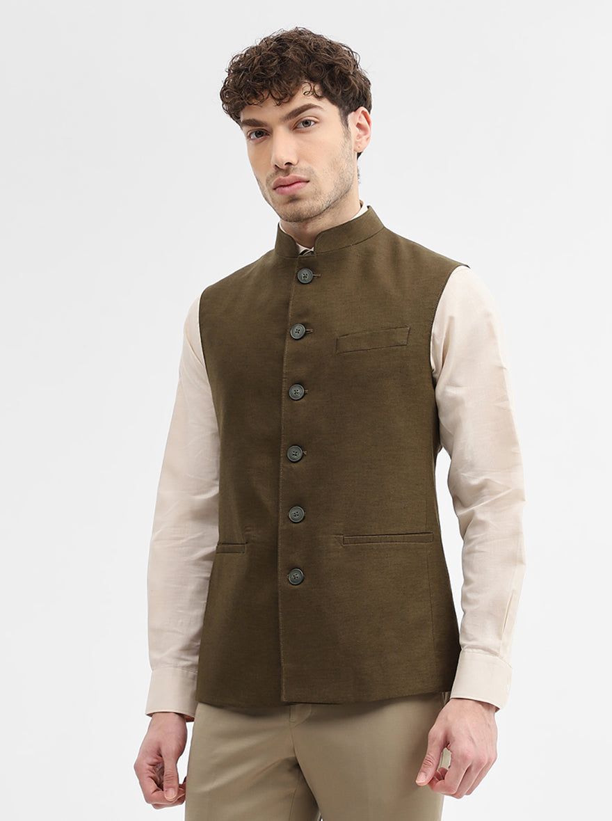 Mouse Solid Regular Fit Modi Jacket | JadeBlue
