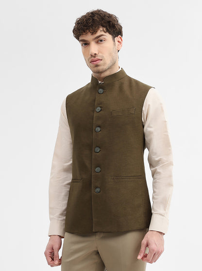 Mouse Solid Regular Fit Modi Jacket | JadeBlue