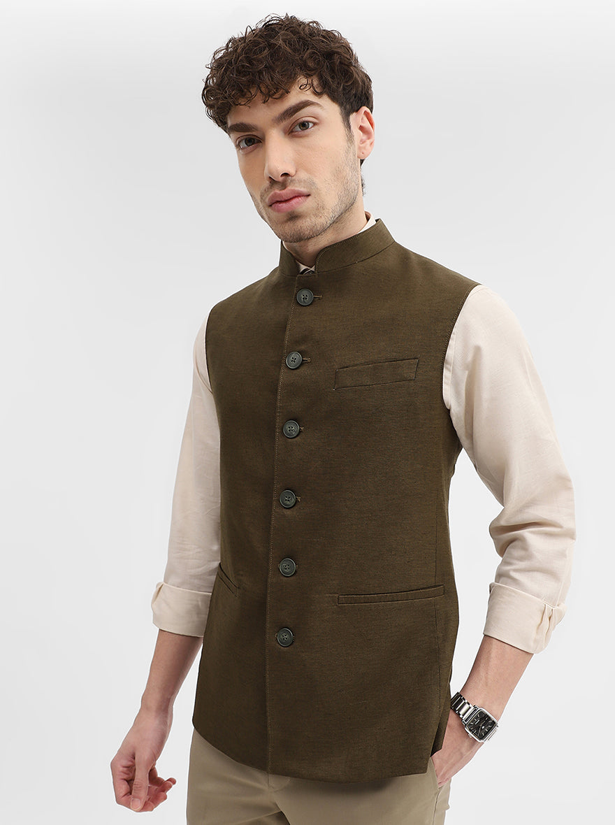 Mouse Solid Regular Fit Modi Jacket | JadeBlue