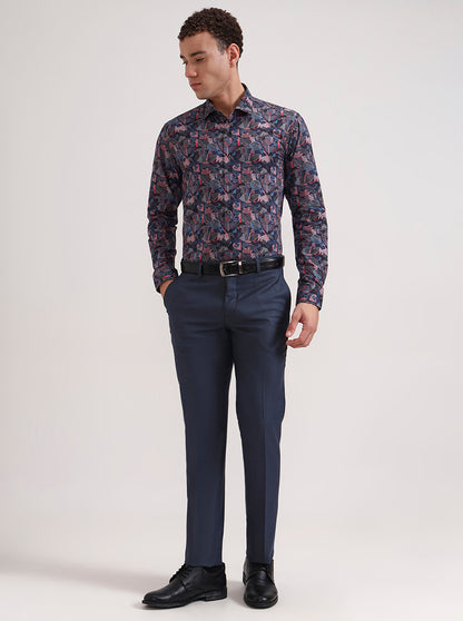 Multicolor Printed Slim Fit Party Wear Shirt | Wyre