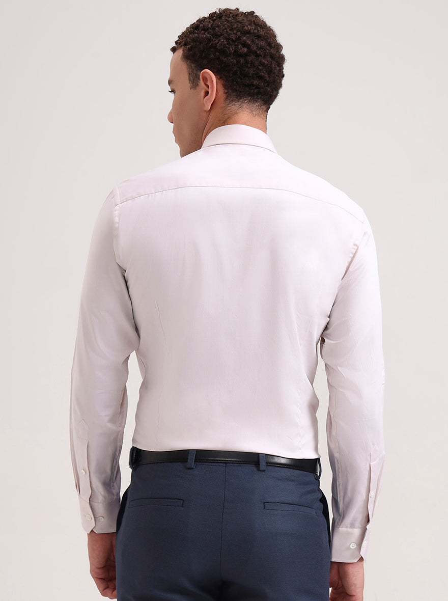 Fawn Solid Slim Fit Formal Shirt | JadeBlue Super Luxe