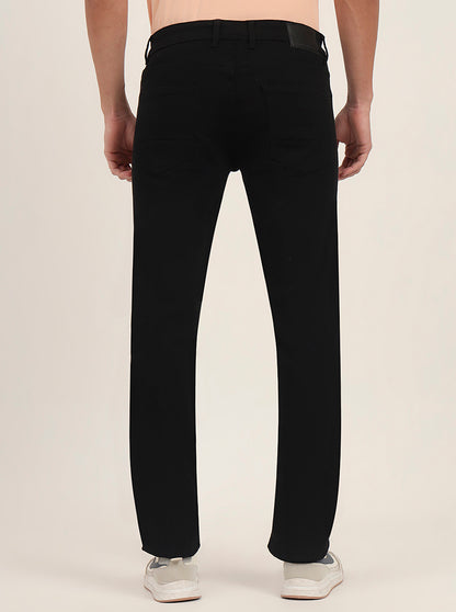 Raw Black Washed Straight Fit Jeans | Greenfibre