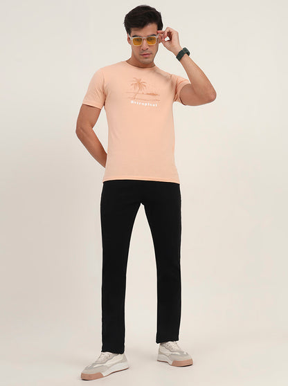 Raw Black Washed Straight Fit Jeans | Greenfibre