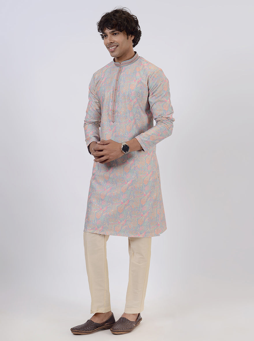 Grey Kurta Pajama | Azania