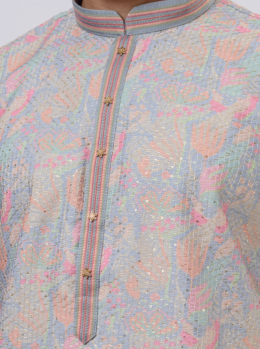 Grey Kurta Pajama | Azania