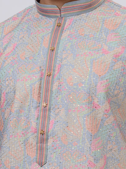 Grey Kurta Pajama | Azania