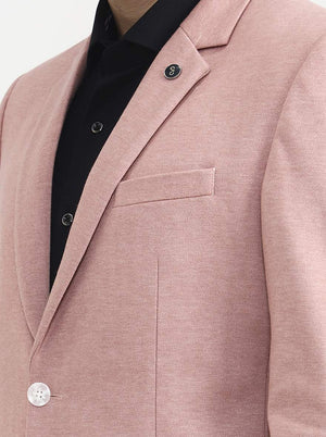 Pink Solid  Blazer | Wyre