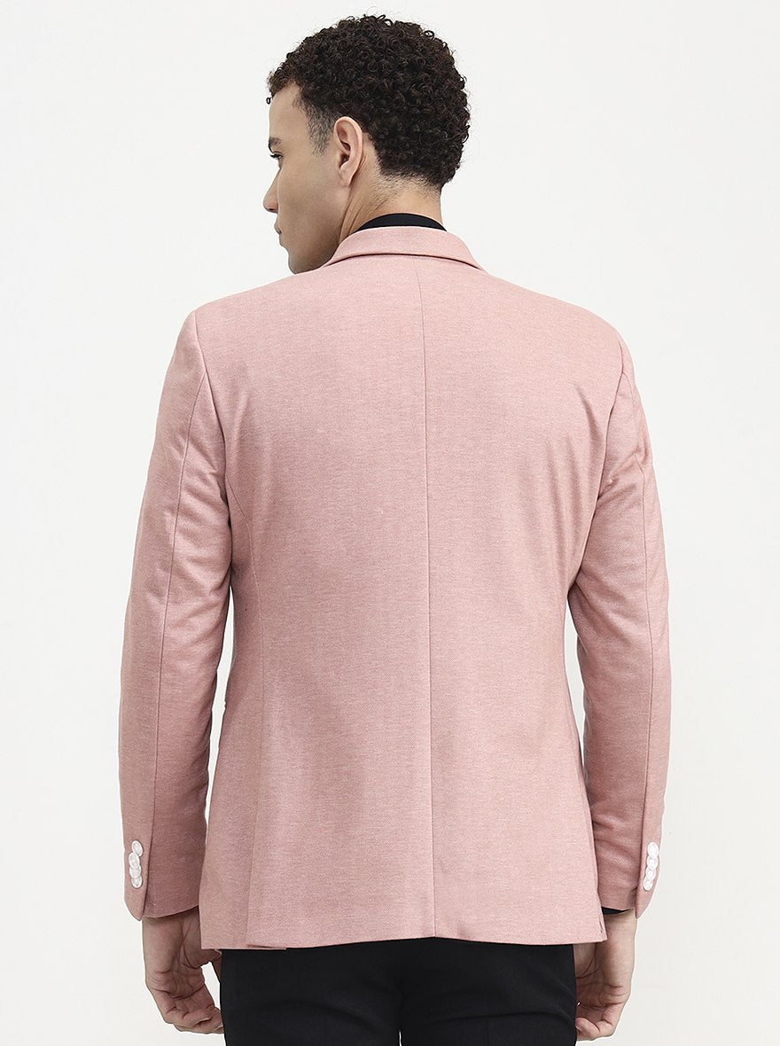Pink Solid  Blazer | Wyre