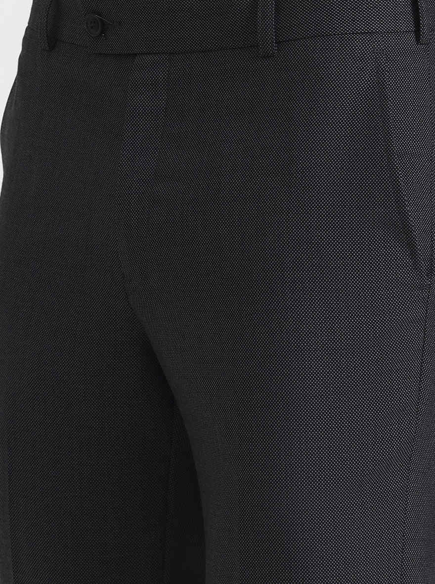 Grey Solid Slim Fit Formal Trouser | JadeBlue Super Luxe