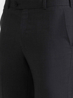 Grey Solid Slim Fit Formal Trouser | JadeBlue Super Luxe
