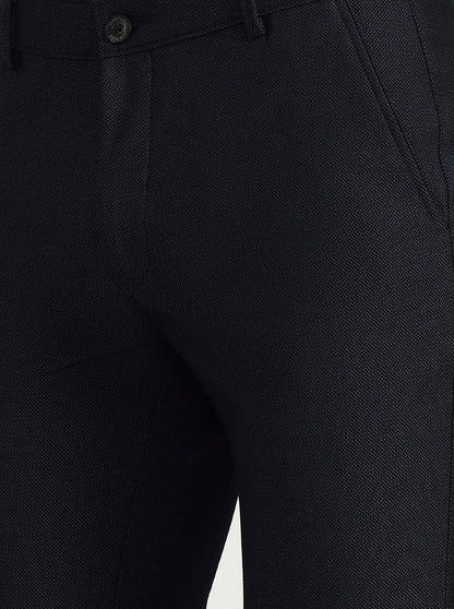 Blue Solid Slim Fit Club Wear Trouser | Wyre