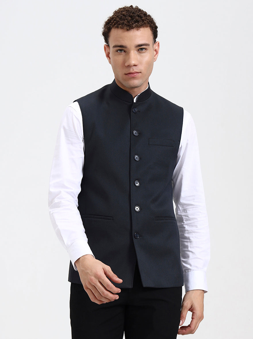 Grey Solid Regular Fit Modi Jacket | JadeBlue
