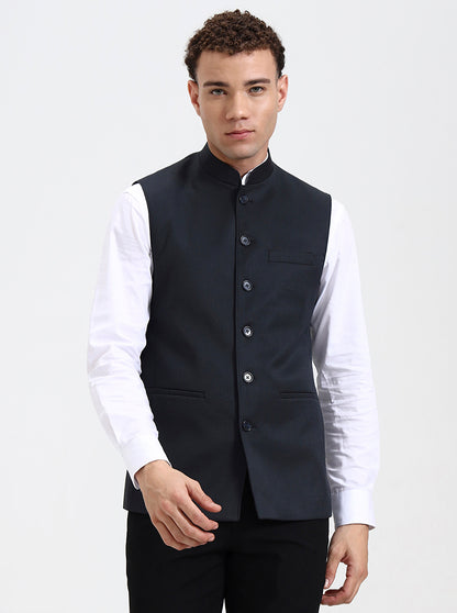 Grey Solid Regular Fit Modi Jacket | JadeBlue