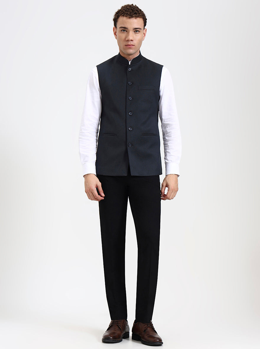 Grey Solid Regular Fit Modi Jacket | JadeBlue