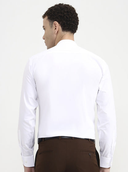White Solid Regular Fit Formal Shirt | JadeBlue